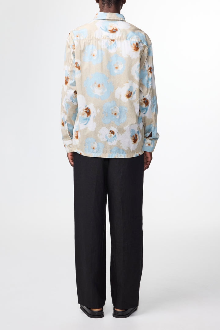 NN07 Freddy SS NO PKT 5733 Shirt in Blue Print | Buster McGee