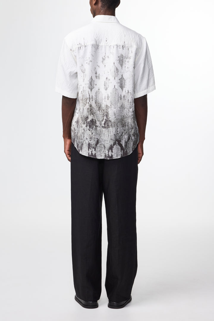 NN07 Quinsy SS 5971 Patterned Shirt in Black | Buster McGee