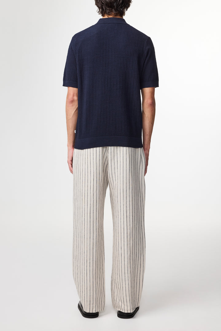 NN07 Nolan Polo Cardigan 6695 in Navy Blue | Buster McGee