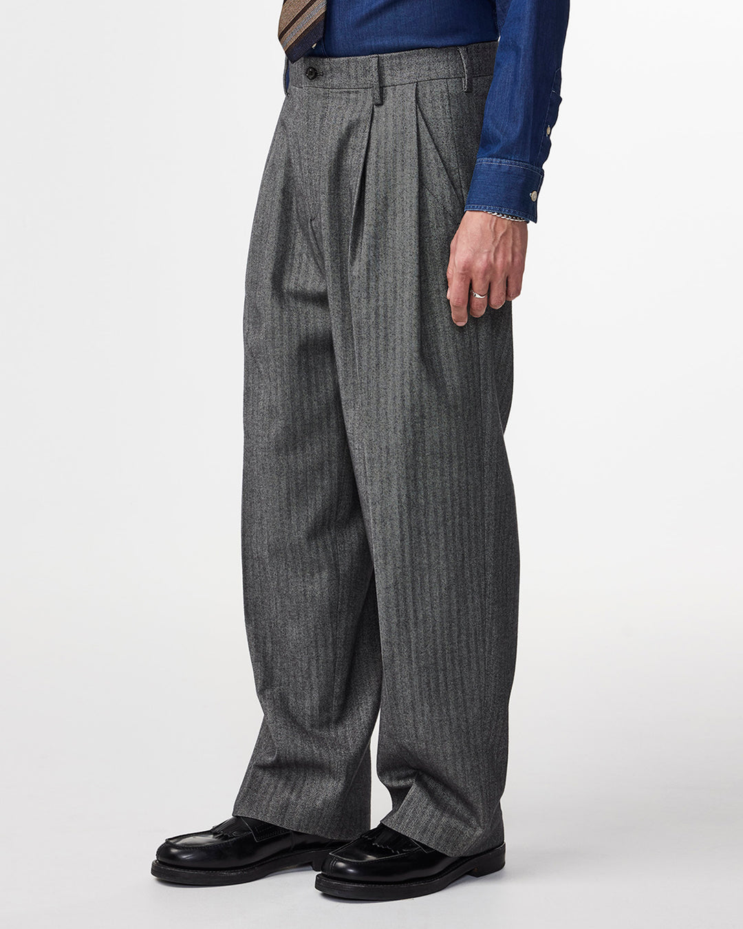 NN07 Justin 10001 Dress Pant in Black Melange | Buster McGee