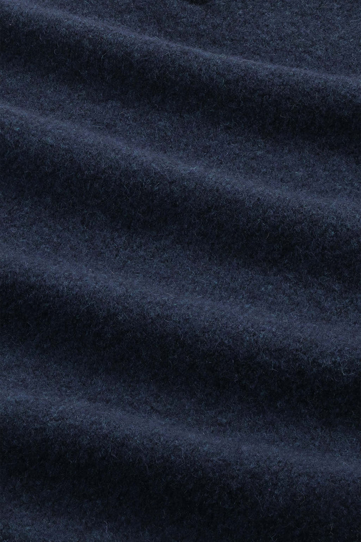 NN07 Hope 6683 LS Boucle Knit Polo in Navy Blue | Buster McGee