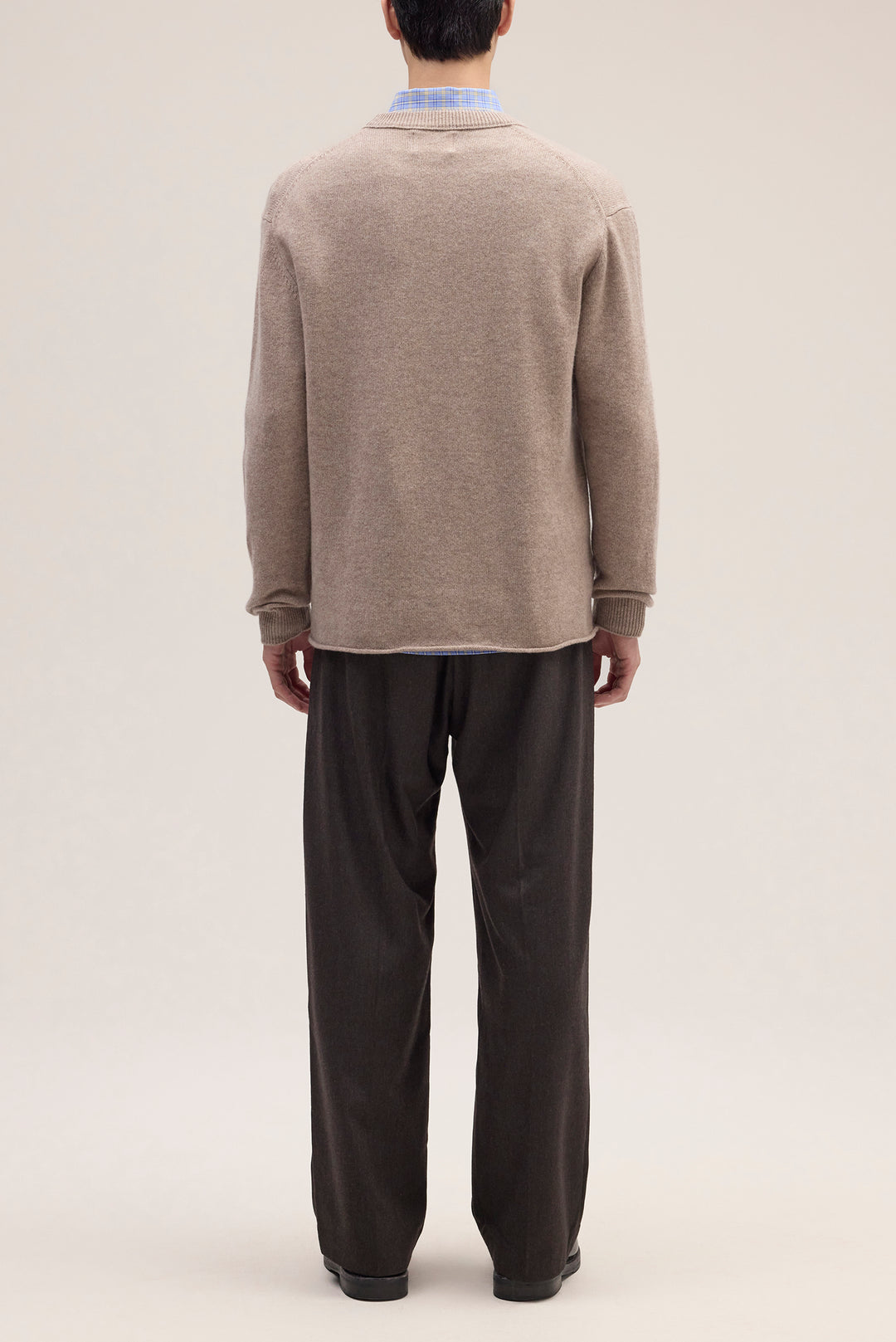 NN07 Frederick 60020 Cashmere Crewneck Sweater in Desert Khaki