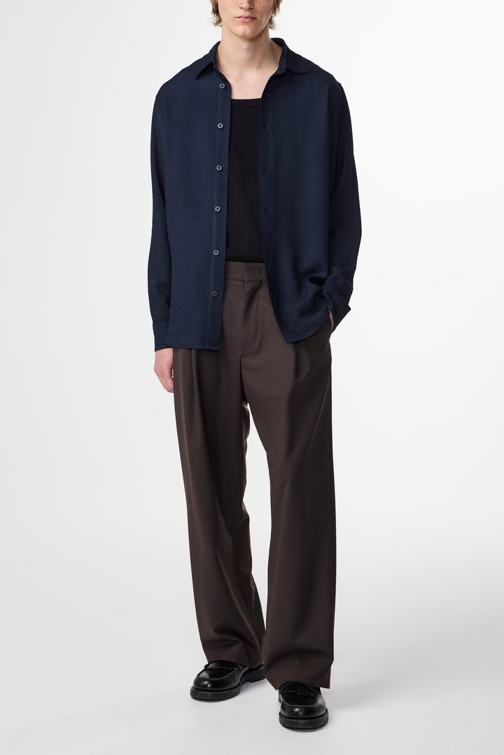 NN07 Colby 5027 Longsleeve Shirt in Navy Blue | Buster McGee