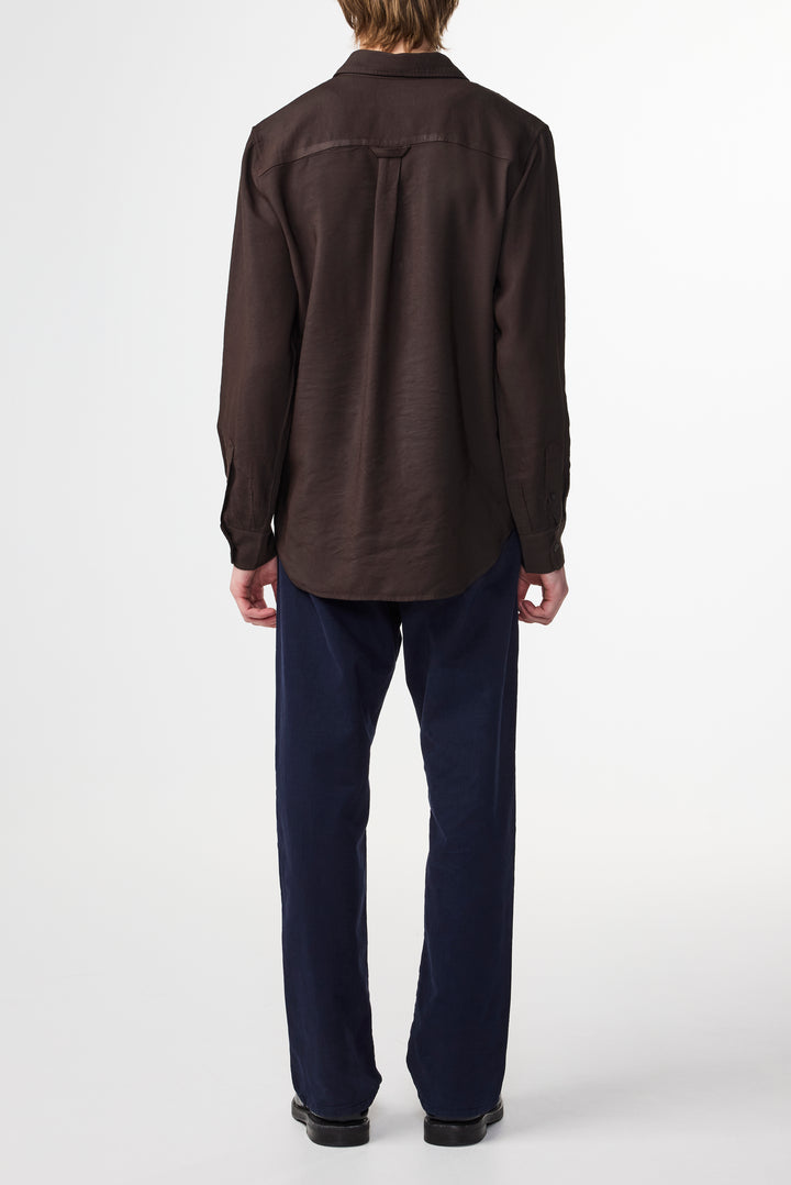 NN07 Colby 5027 Longsleeve Shirt in Dark Army | Buster McGee