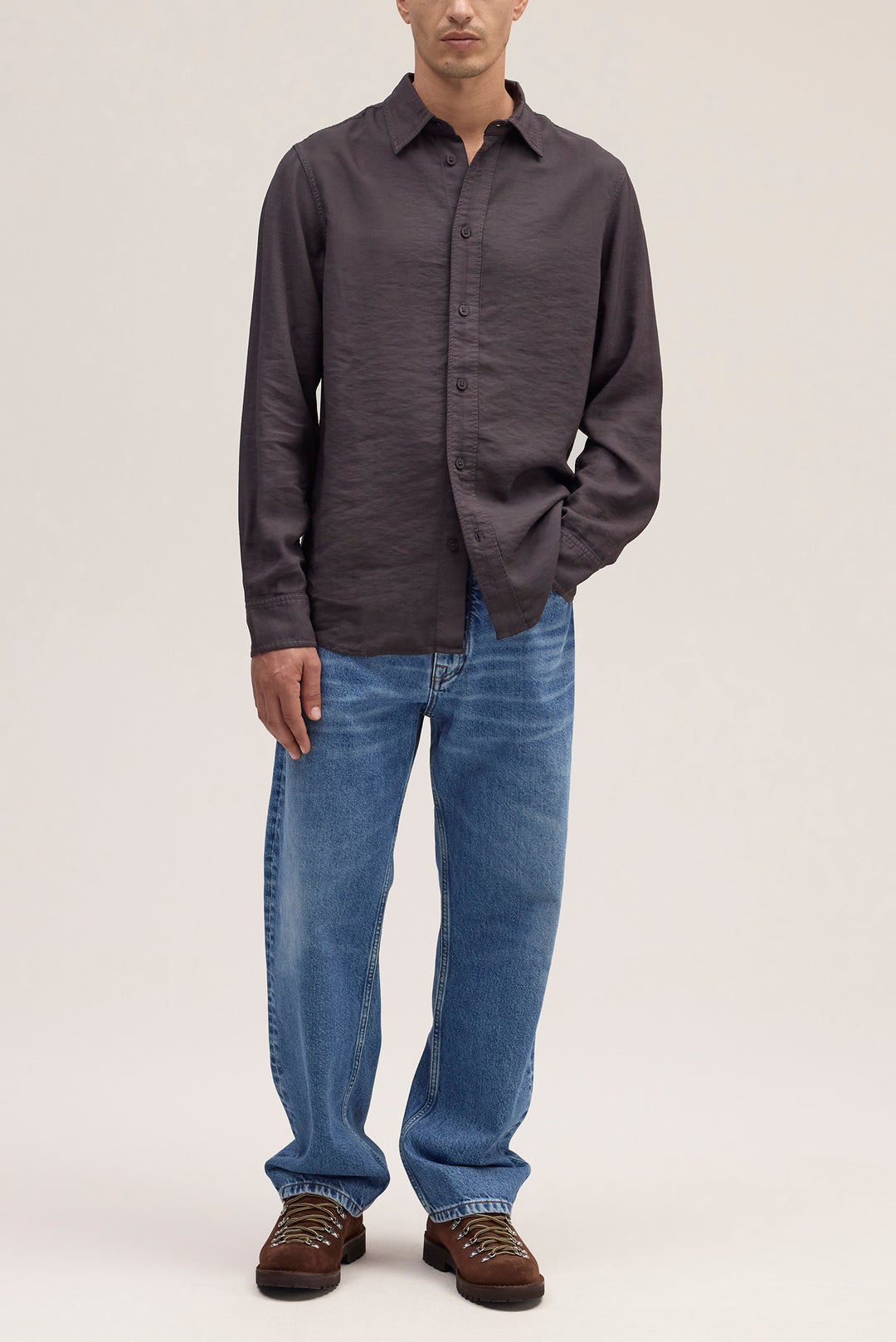 NN07 Colby 5027 Longsleeve Shirt in Dusky Port | Buster McGee