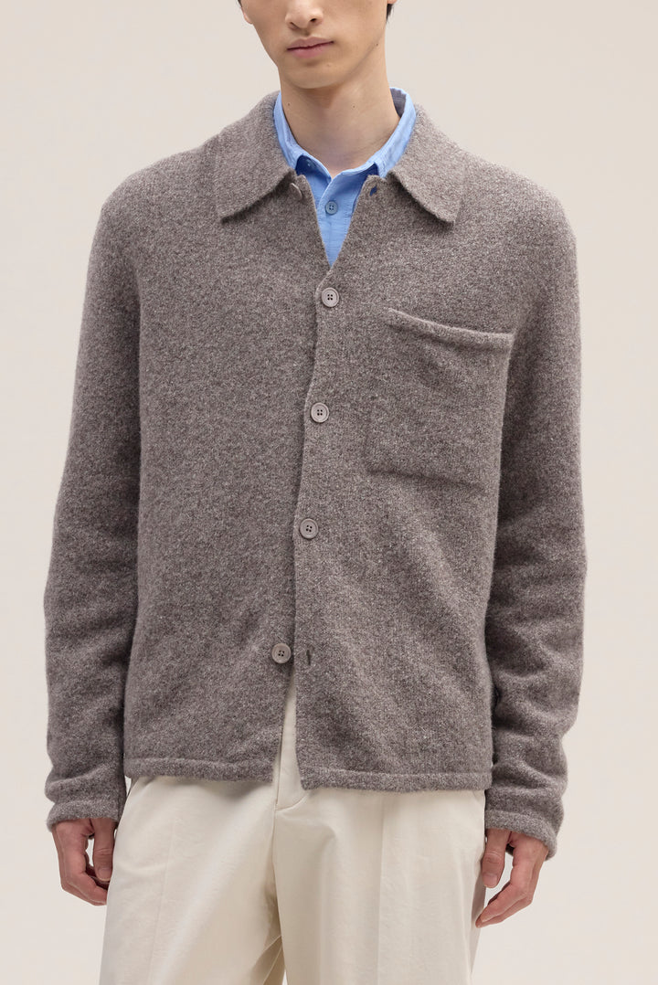 NN07 Jonas 6683 Polo Cardigan in Mable Husk | Buster McGee Daylesford