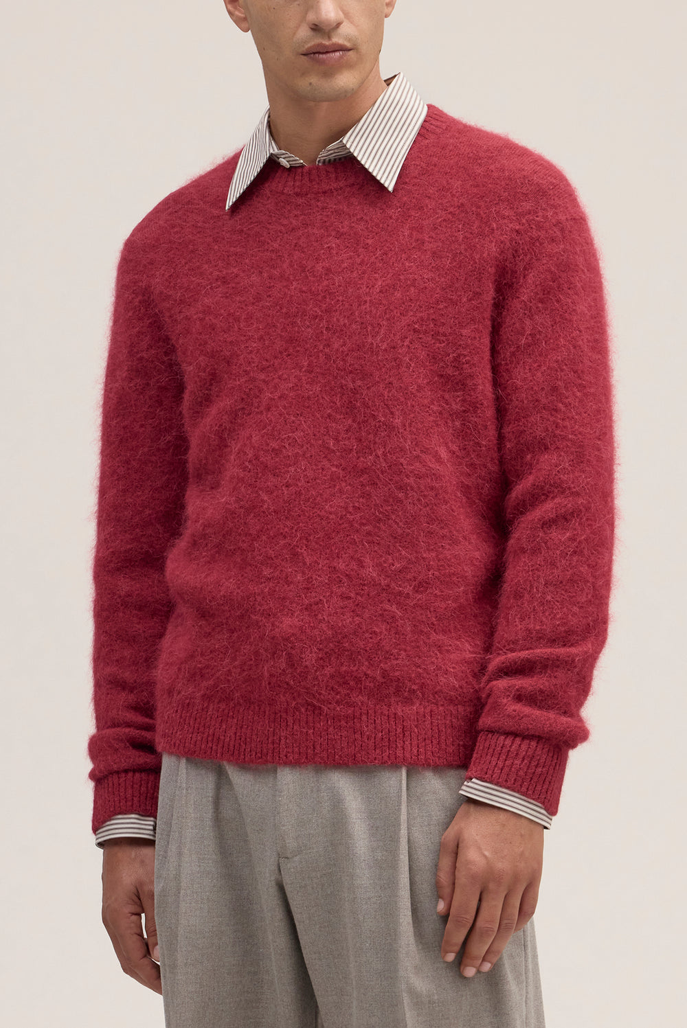 NN07 Russell 60012 Crewneck Sweater in Cranberry | Buster McGee