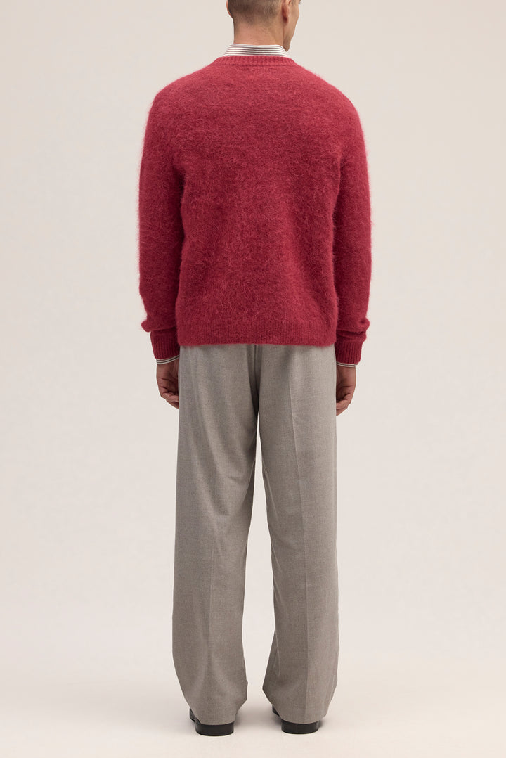 NN07 Russell 60012 Crewneck Sweater in Cranberry | Buster McGee