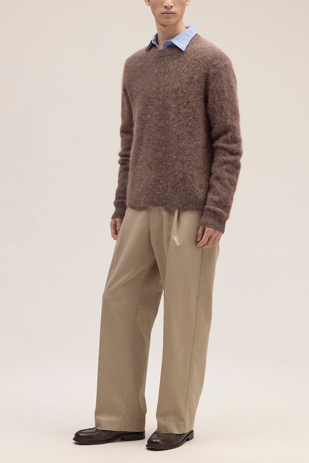 NN07 Russell 60012 Crewneck Sweater in Mable Husk | Buster McGee