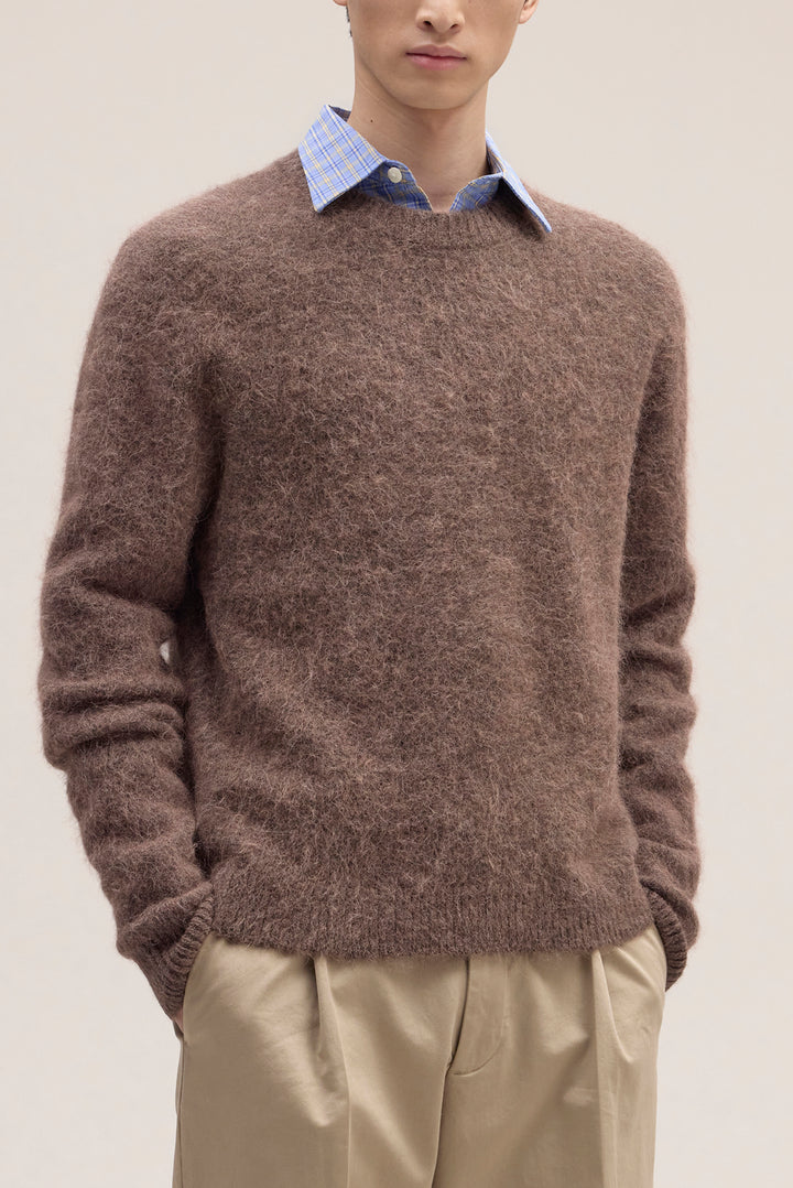NN07 Russell 60012 Crewneck Sweater in Mable Husk | Buster McGee