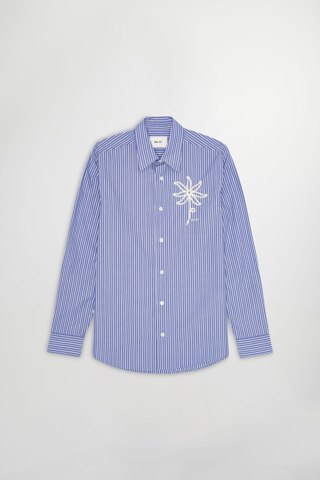 NN07 Quinsy 5322 Long Sleeve Shirt in Blue Stripe | Buster McGee
