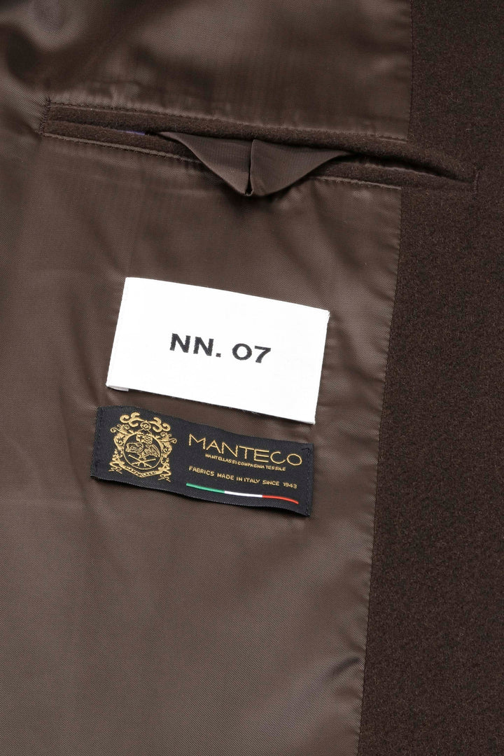 NN07 Gibson 8448  Wool Coat in Demitasse | Buster McGee Daylesford