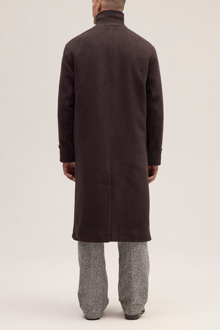 NN07 Gibson 8448  Wool Coat in Demitasse | Buster McGee Daylesford