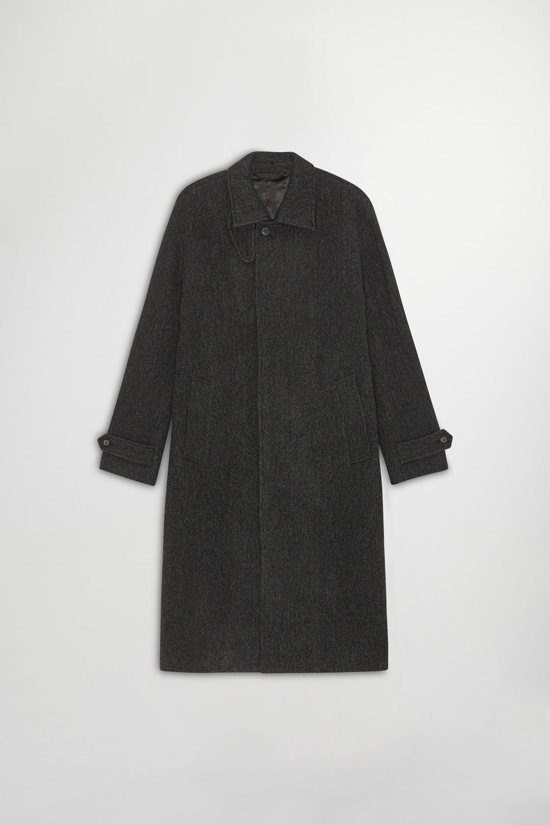 NN07 Gibson 8449 Brushed Wool Coat in Antracite Melange | Buster McGee