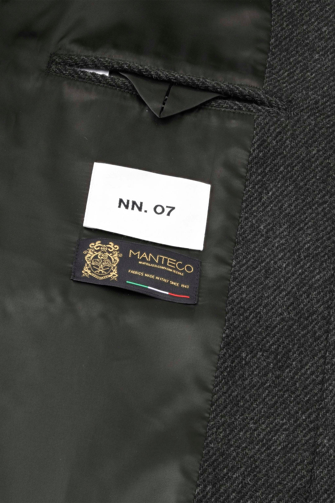 NN07 Gibson 8449 Brushed Wool Coat in Antracite Melange | Buster McGee