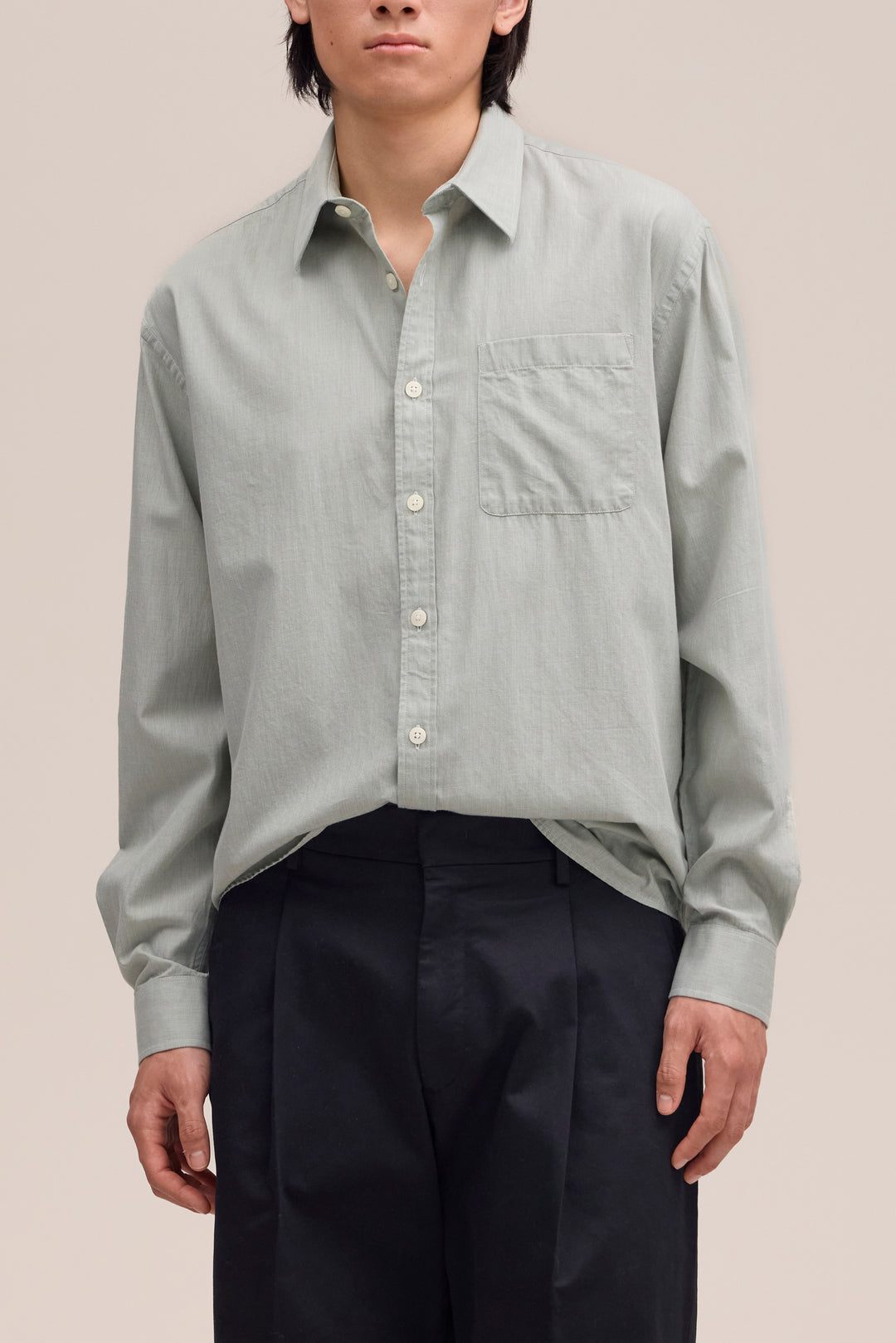 NN07 Deon 50053 LS Shirt in Sea Spray