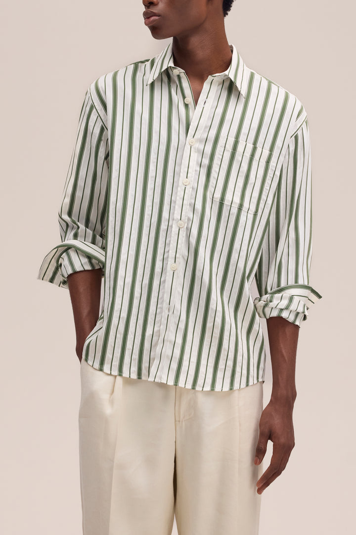 NN07 Deon 50039 LS Shirt in Deep Truffle