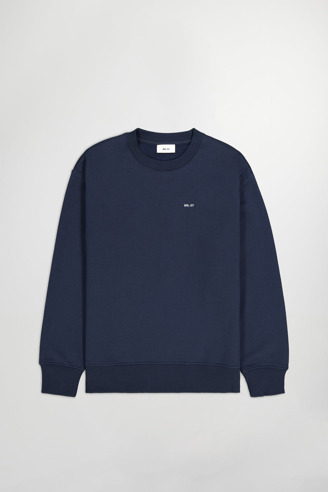 NN07 Briggs Crew 3504 Sweatshirt in Navy Blue | Buster McGee