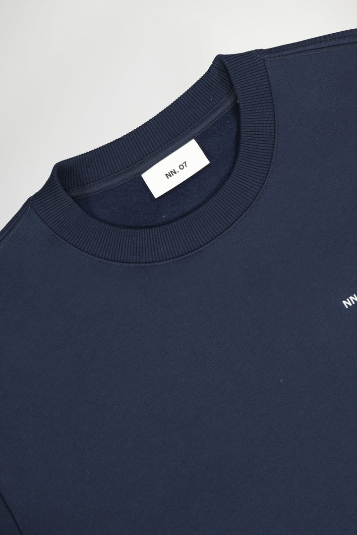 NN07 Briggs Crew 3504 Sweatshirt in Navy Blue | Buster McGee