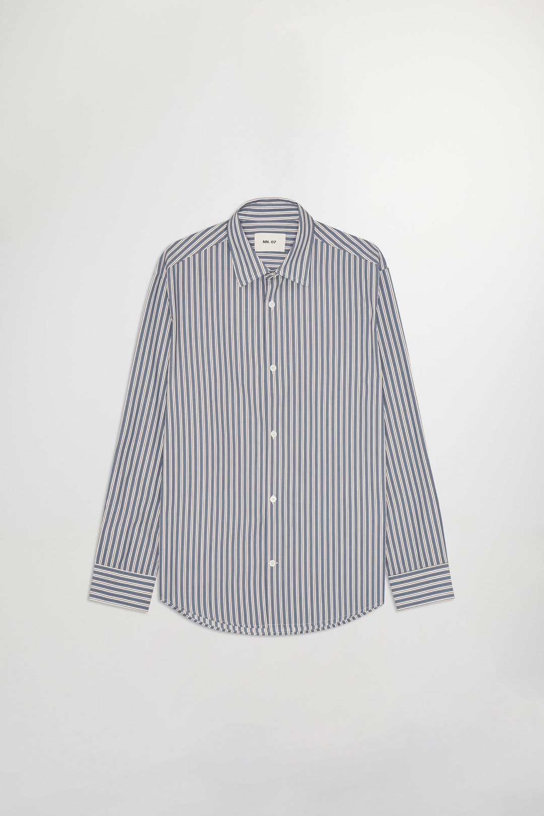 NN07 Freddy 5973 Longsleeve Shirt in Sea Stripe | Buster McGee
