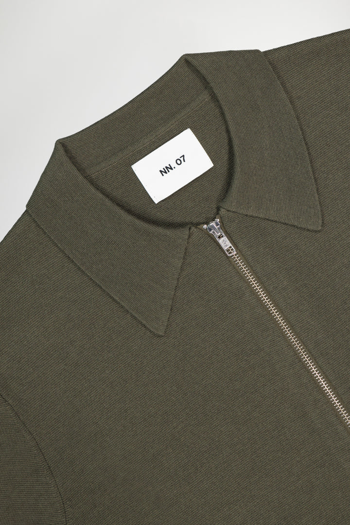 NN07 Harald 6530 Full Zip Polo in Capers | Buster McGee