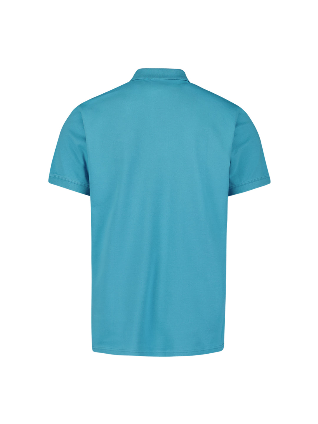 No Excess Solid Stretch Pique Polo in Sea Blue | Buster McGee
