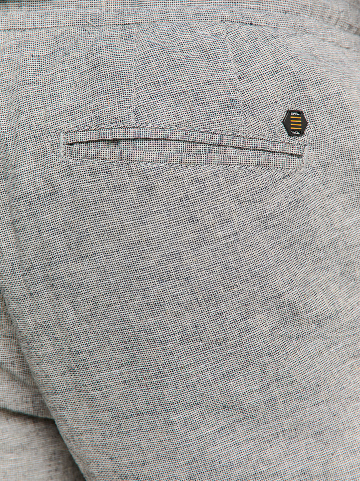 No Excess Men's Linen Blend Shorts in Deep Blue | Buster McGee