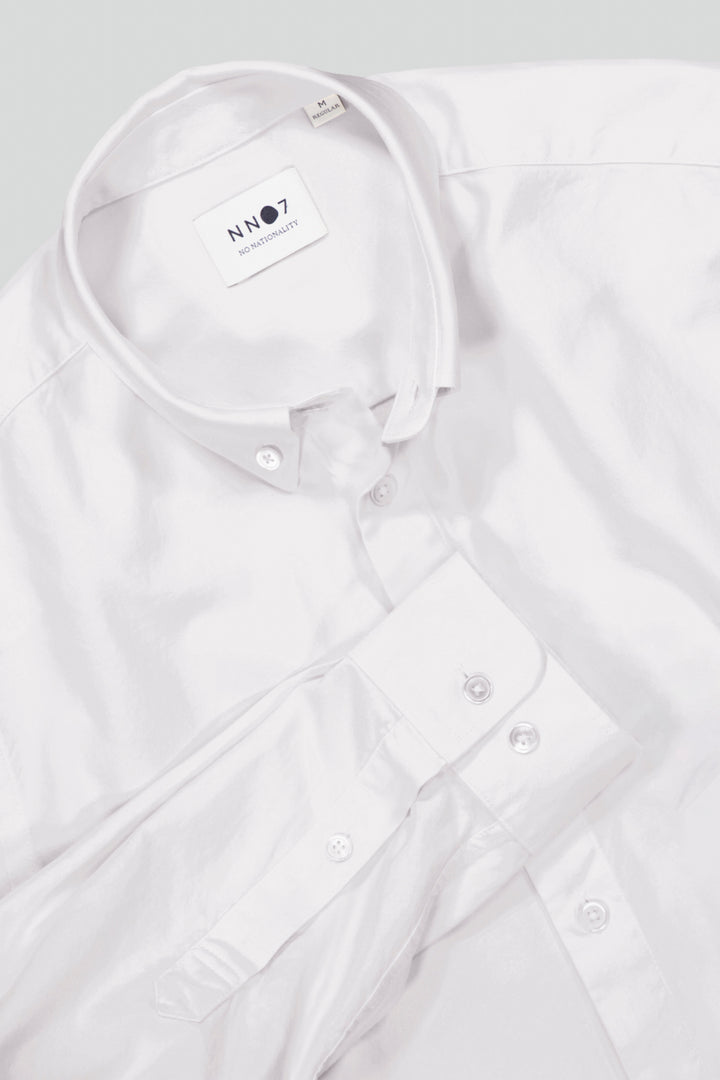 NN07 Arne No PKT 5725 Shirt in White | Buster McGee