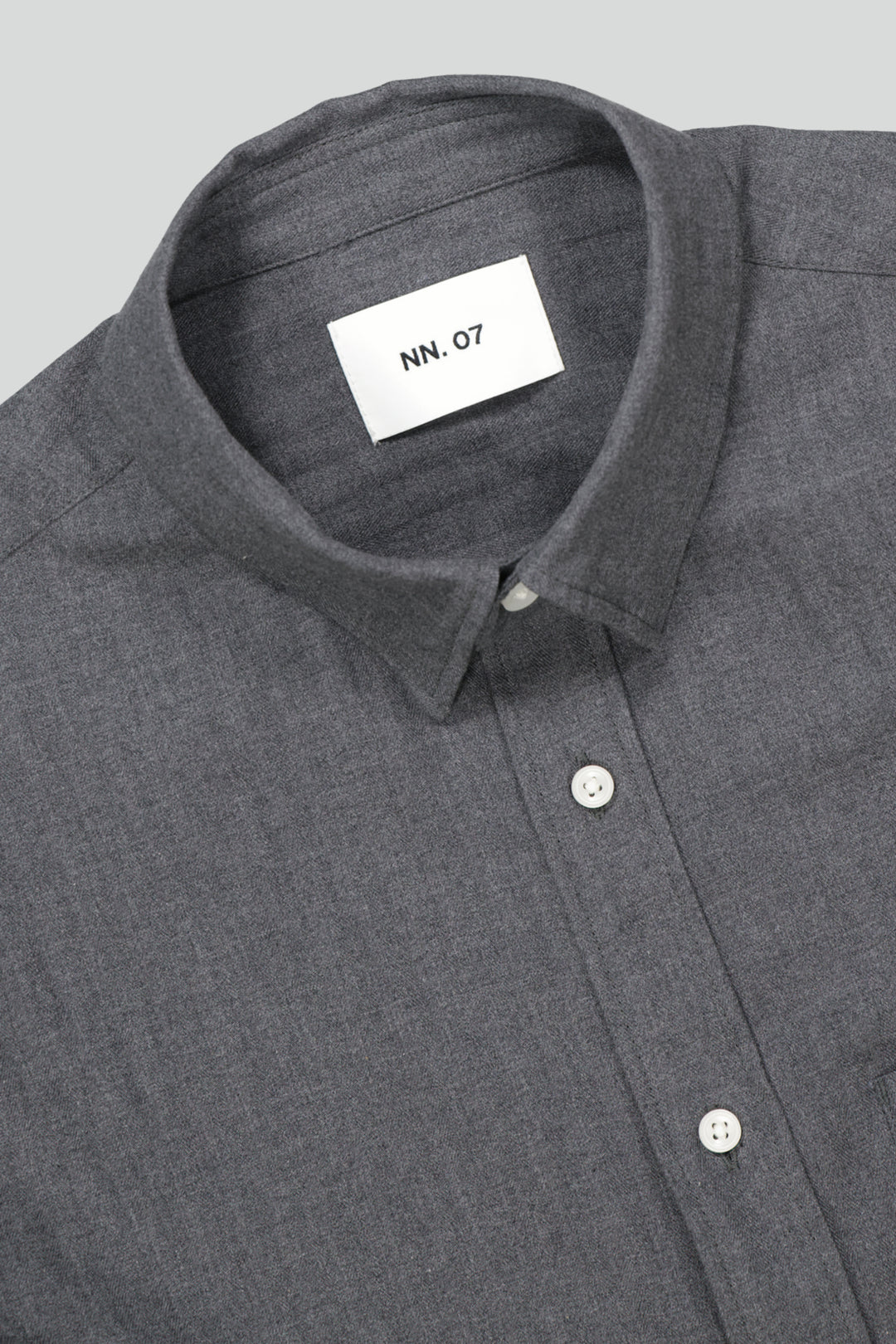 NN07 Cohen 5726 Long Sleeve Shirt in Dark Grey | Buster McGee