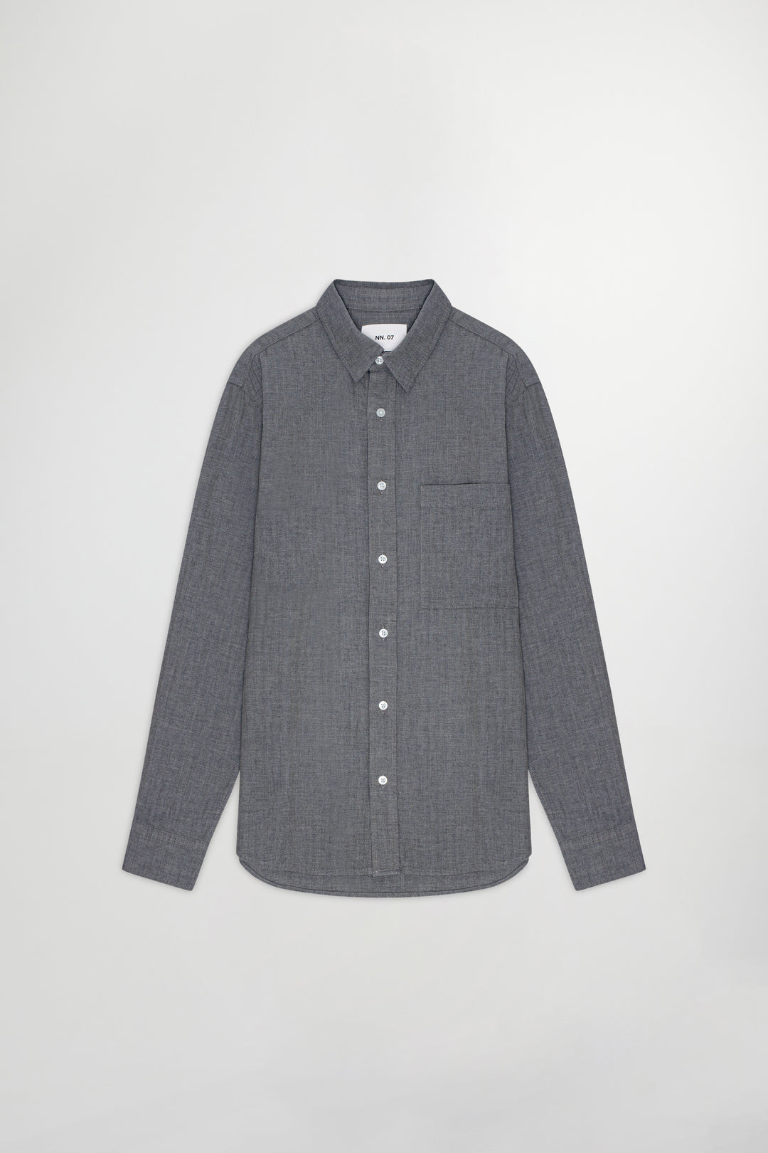 NN07 Cohen 5726 Long Sleeve Shirt in Dark Grey | Buster McGee