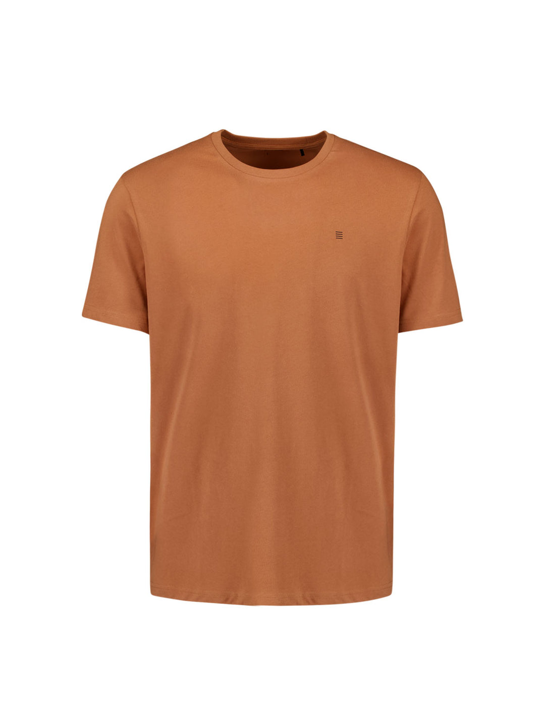 No Excess Solid Basic Crewneck Tee in Caramel | Buster McGee