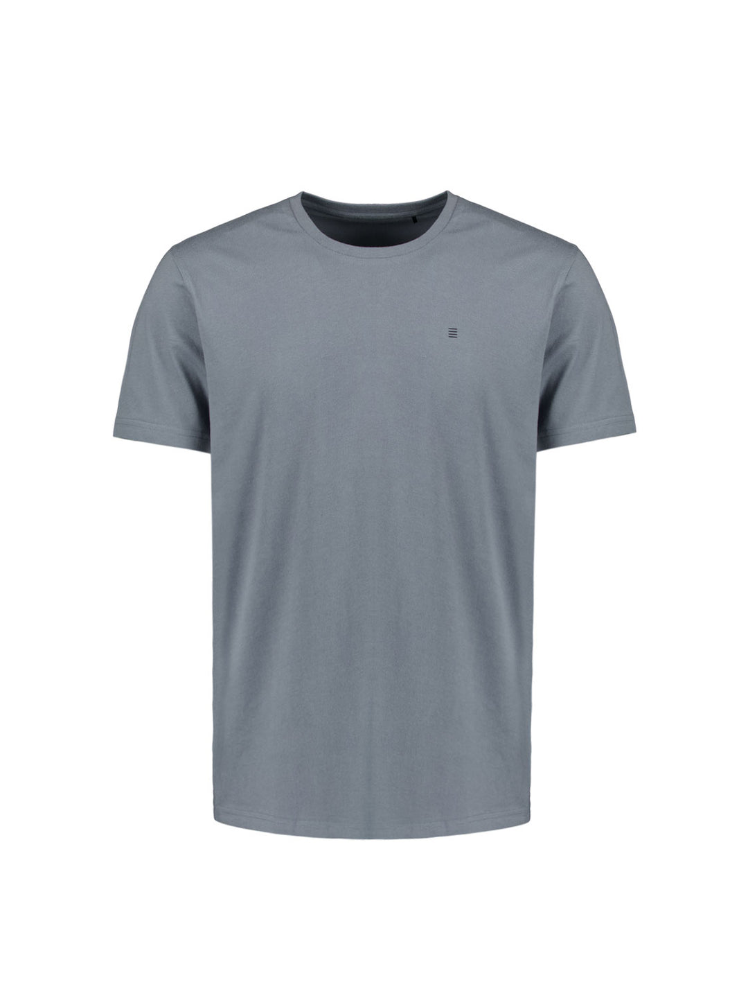 No Excess Solid Basic Crewneck Tee in Washed Blue | Buster McGee