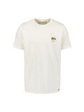 No Excess Crewneck Slub Tee Cocktail Print in Natural | Buster McGee