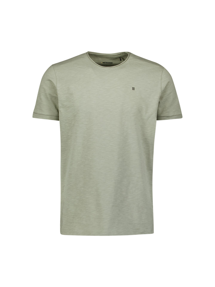 No Excess Crewneck Slub Tee in Smoke | Buster McGee