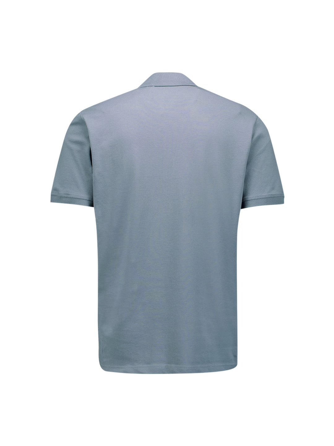 No Excess Solid Stretch Pique Polo in Washed Blue | Buster McGee