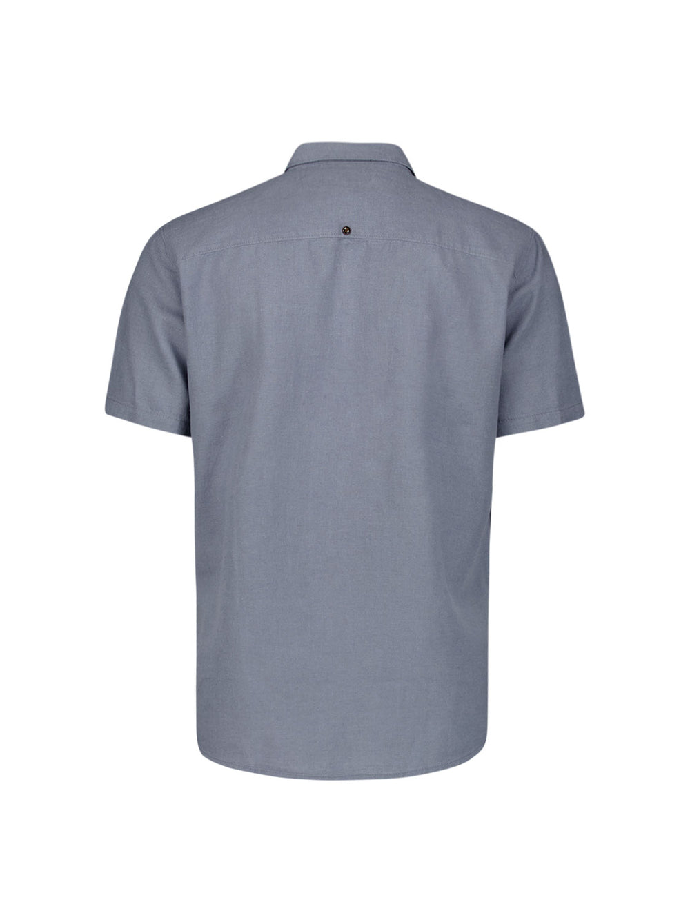 No Excess Cuban Collar Linen Blend SS Shirt Washed Blue | Buster McGee