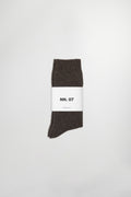 NN07 Sock One Logo 9055 Wool Sock in Mable Husk | Buster McGee