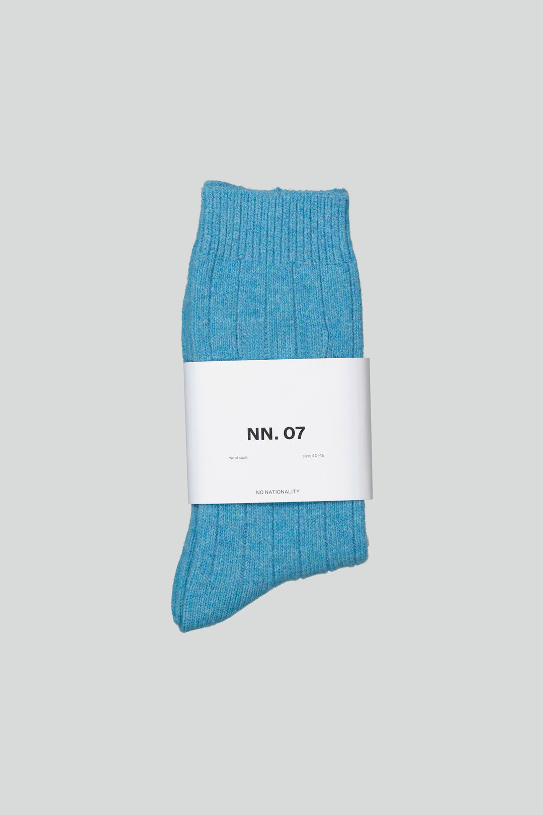 NN07 Sock One Logo 9055 Wool Sock in Tibetan Stone | Buster McGee