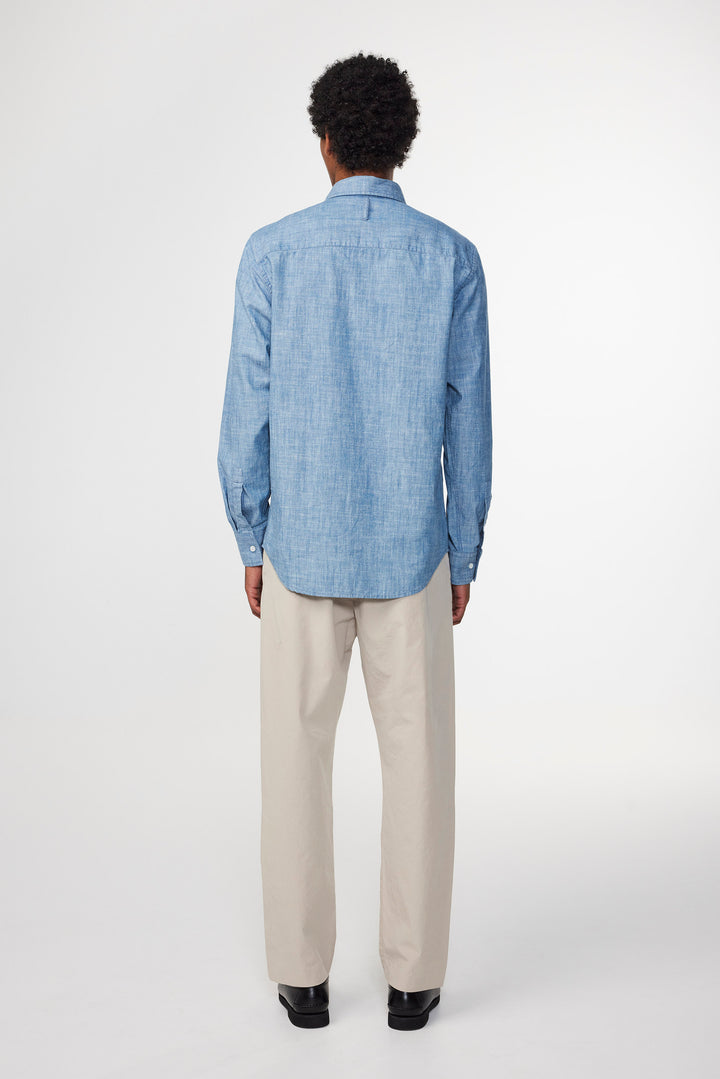 NN07 Cohen 5739 Long Sleeve Shirt in Light Indigo | Buster McGee