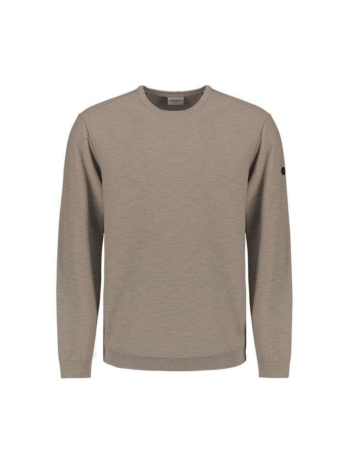 No Excess Garment Dyed Crewneck Pullover in Clay | Buster McGee