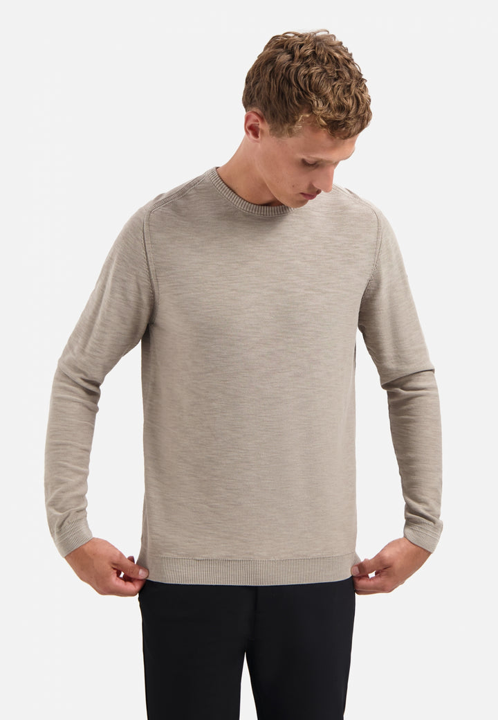 No Excess Garment Dyed Crewneck Pullover in Clay | Buster McGee