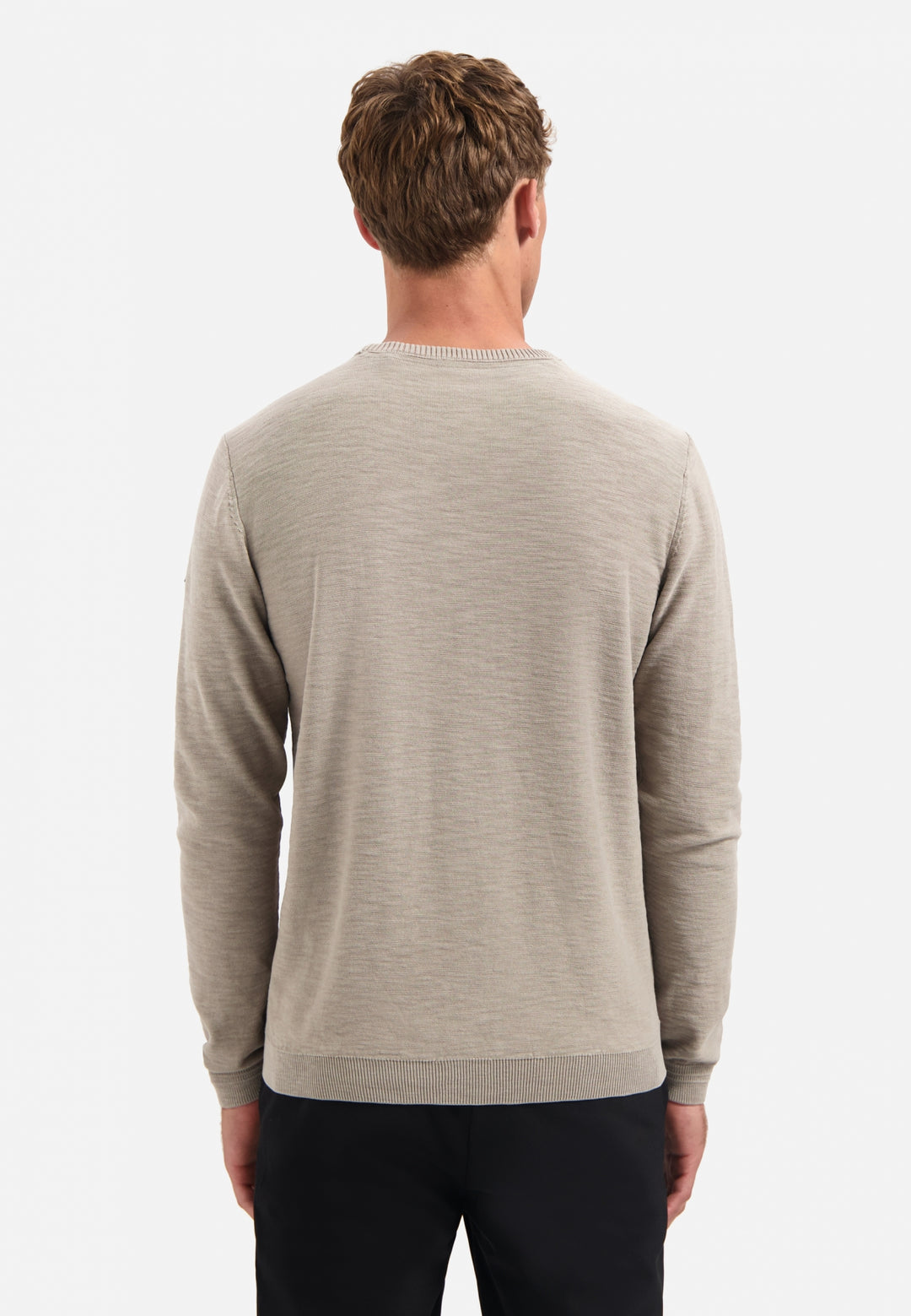 No Excess Garment Dyed Crewneck Pullover in Clay | Buster McGee