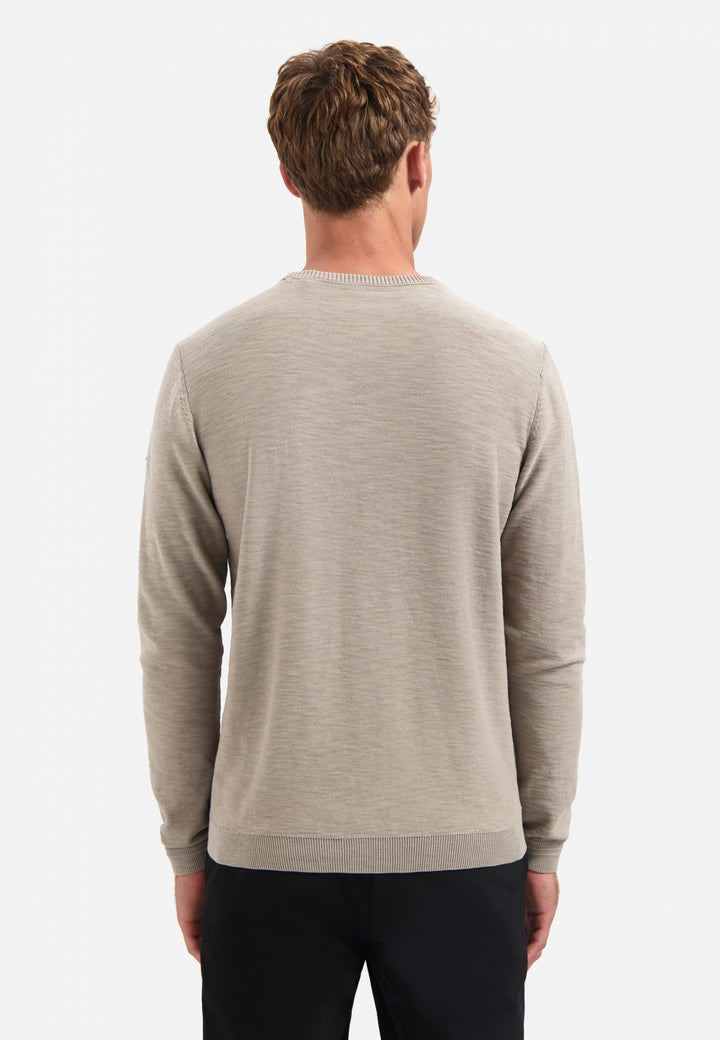 No Excess Garment Dyed Crewneck Pullover in Clay | Buster McGee