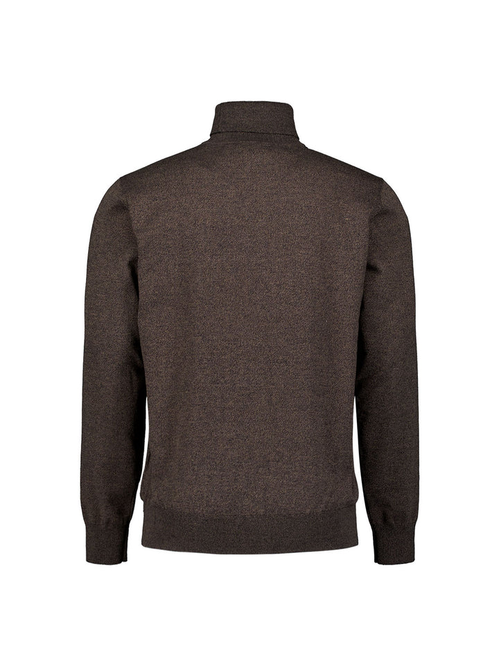 No Excess Roll Neck Pullover in Taupe | Buster McGee Daylesford