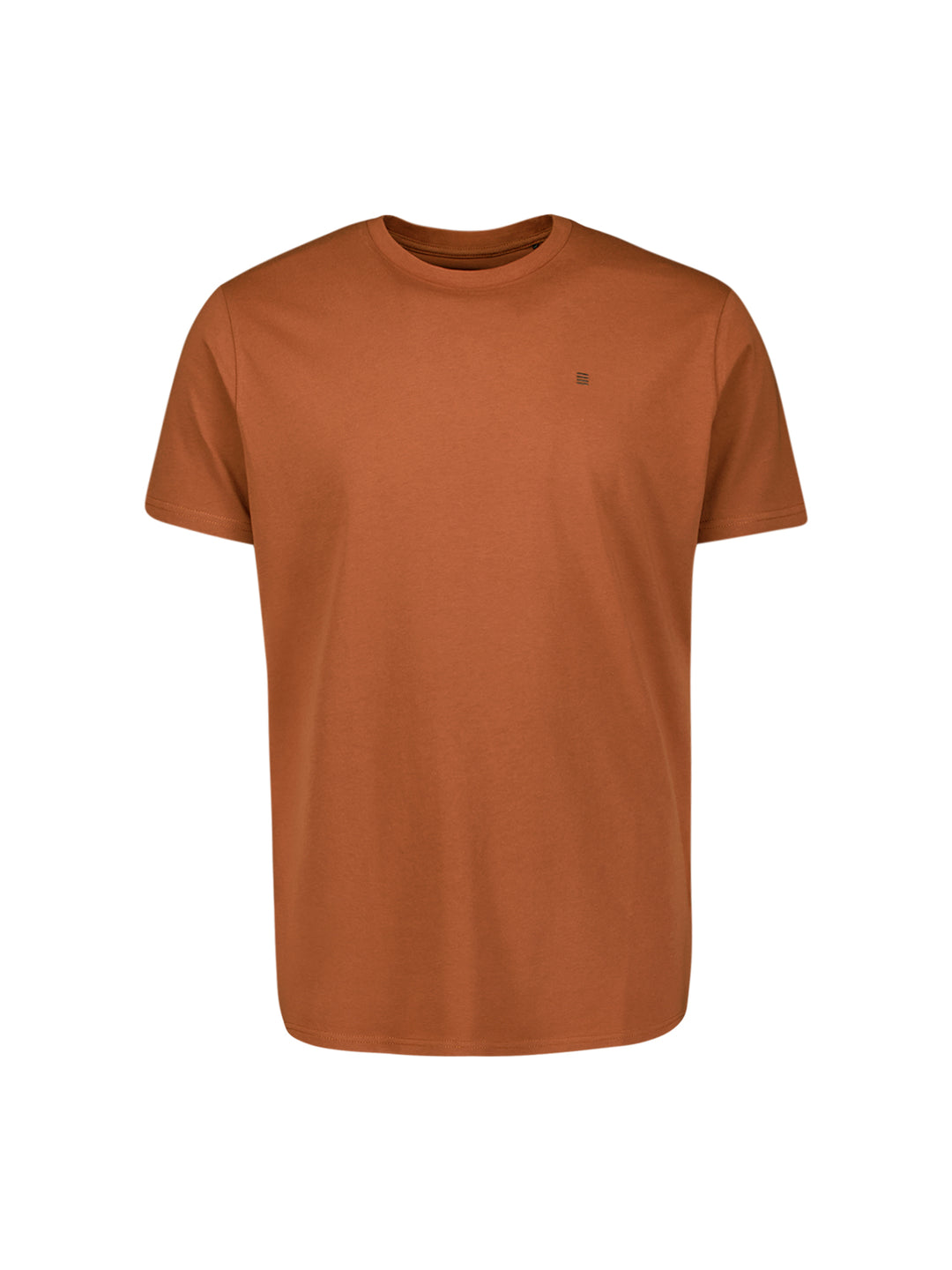 No Excess Solid Basic Crewneck Tee in Terracotta | Buster McGee