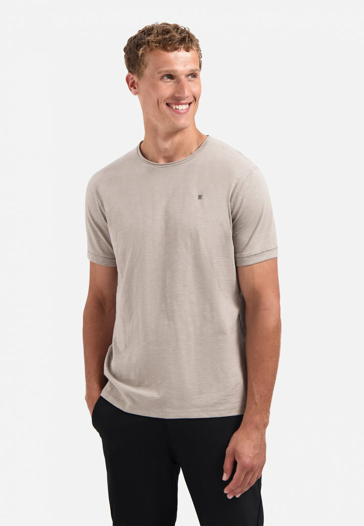 No Excess Crewneck Slub Tee in Clay | Buster McGee Daylesford
