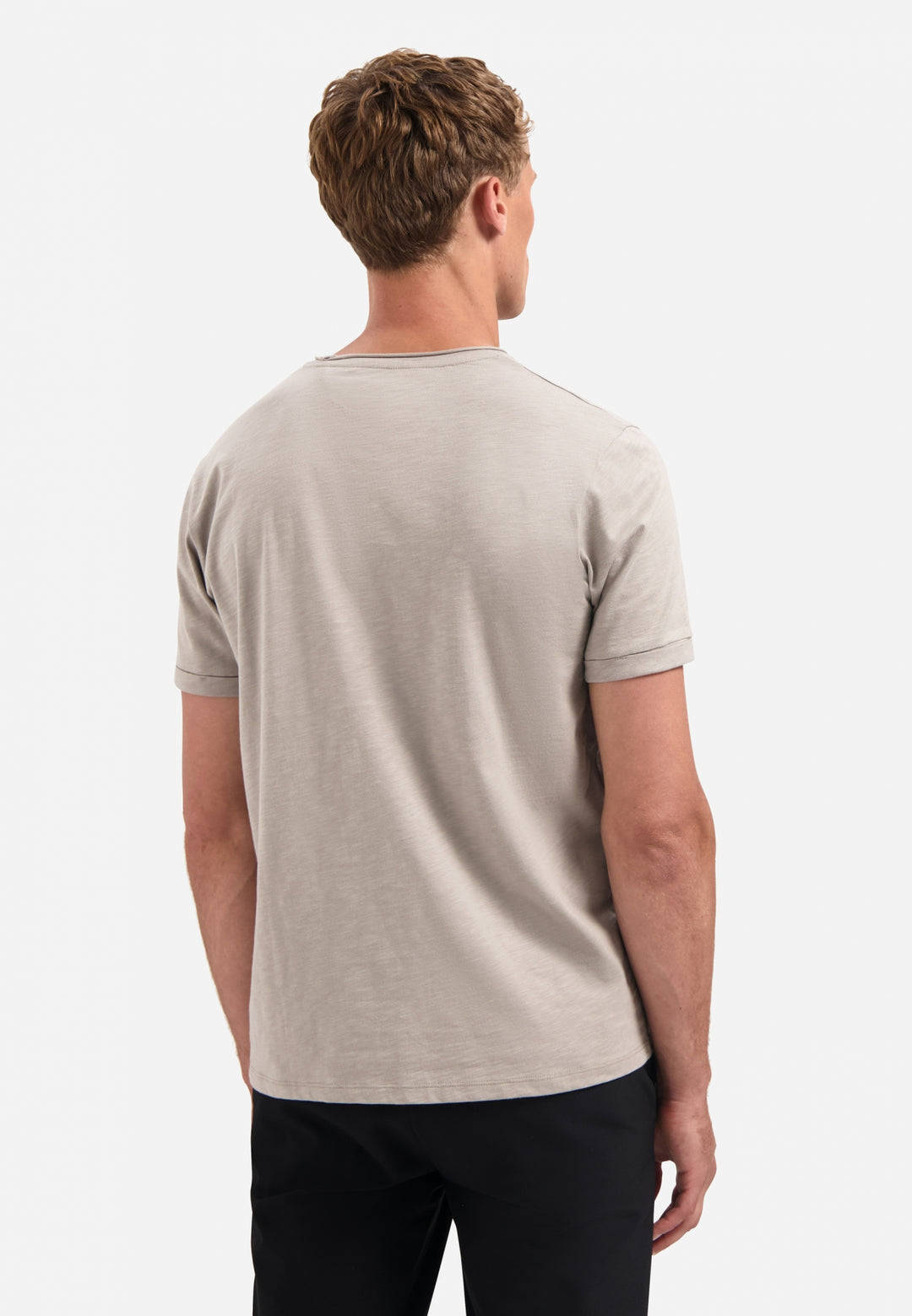 No Excess Crewneck Slub Tee in Clay | Buster McGee Daylesford