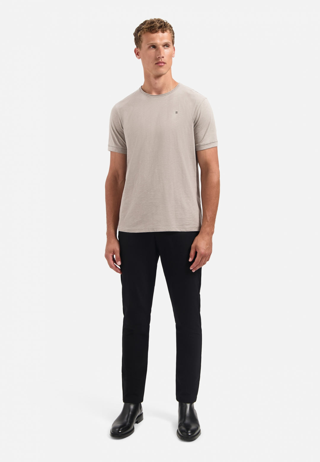 No Excess Crewneck Slub Tee in Clay | Buster McGee Daylesford