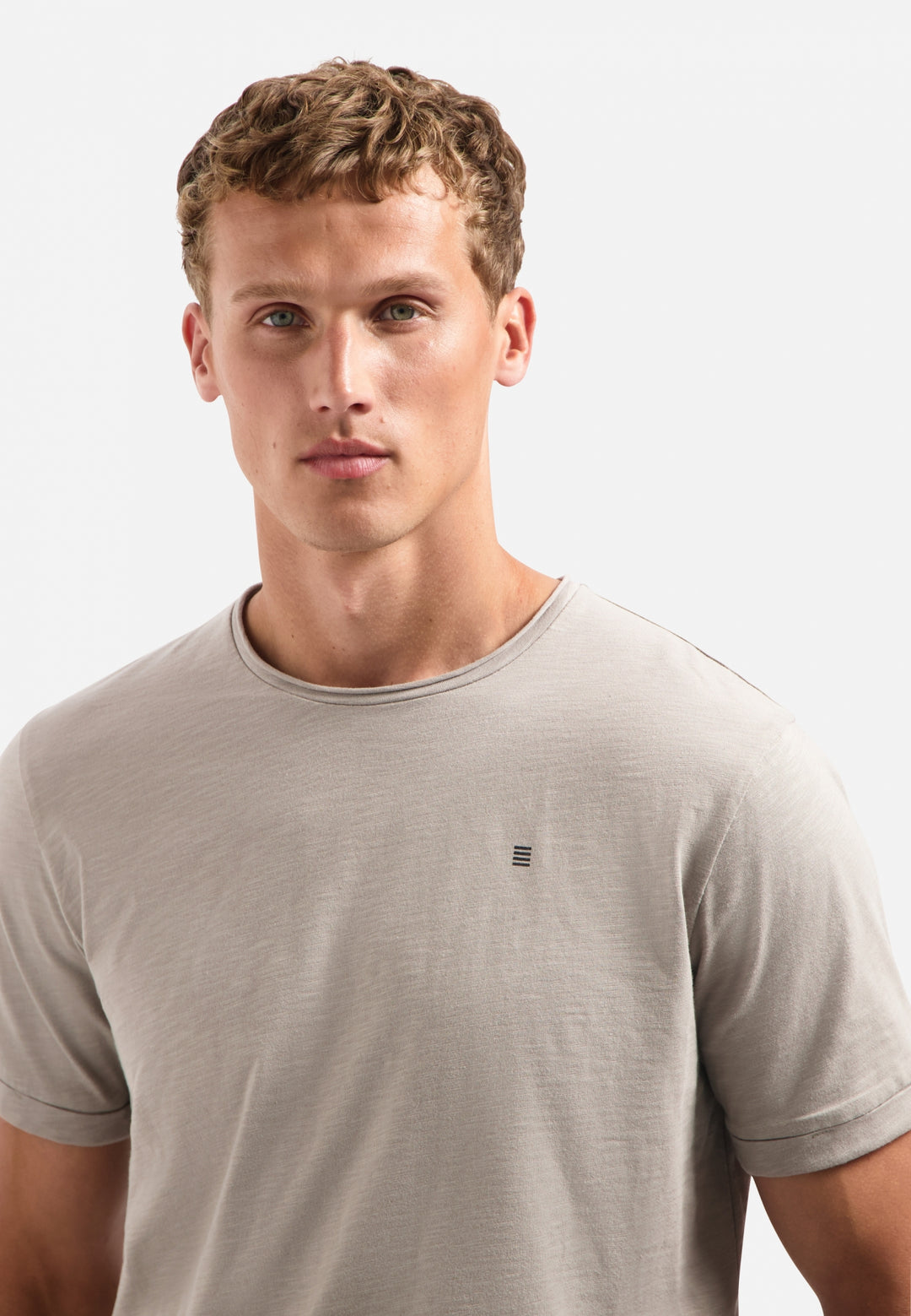 No Excess Crewneck Slub Tee in Clay | Buster McGee Daylesford