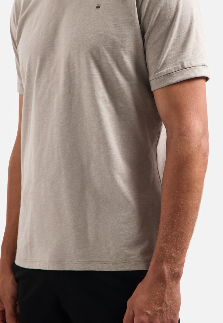 No Excess Crewneck Slub Tee in Clay | Buster McGee Daylesford